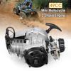 Pull Start Carburetor Transmission Air Filter Complete Engine 49cc For Motorcycle 2-Stroke Mini Pit Dirt Bike