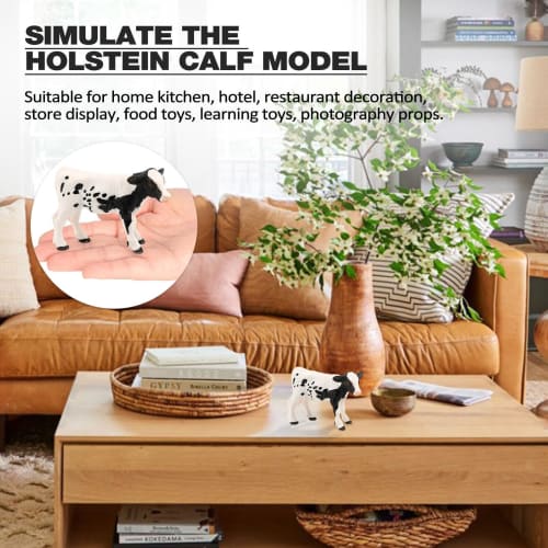 Фигурка коровы | Реалистичная игрушка коровы голштинской породы, Обучающая игрушка, Фермерская игрушка, Игрушка-корова, Подарок для детей от 3 лет
