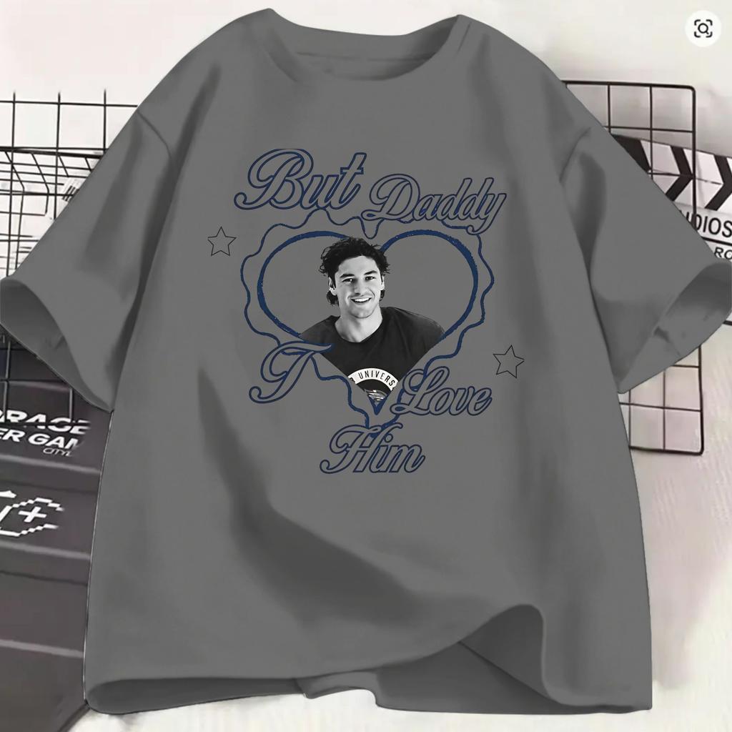 Garrett Graham TShirt Beach But Daddy I Love Him Hipster TShirts Unisex Cotton O Neck Oversized ShortSleeve Streetwear Tshirt