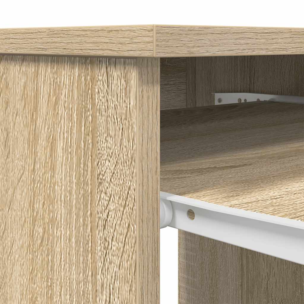 Desk in Sonoma Oak Finish 86 x 49 x 76 cm Engineered Wood