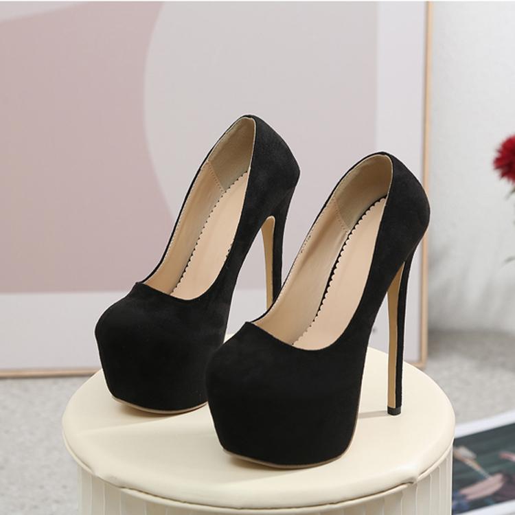Eilyken Сексуальные женские туфли-лодочки, свадебные фетиш-сапоги, лаконичные туфли без шнуровки на высоком каблуке и платформе с очень круглым носком