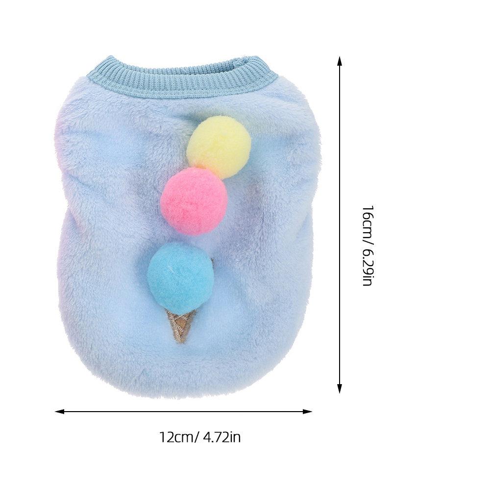 Dog Vest Clothes for pet owners to protect pet from cold in pink fleece M size