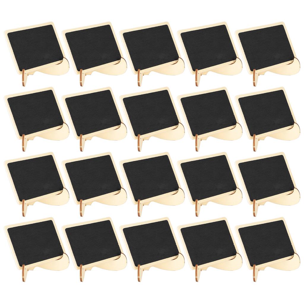 2 Set Wood Mini Chalkboard Signs Place Cards Small Rectangle Blackboard Weddings Parties