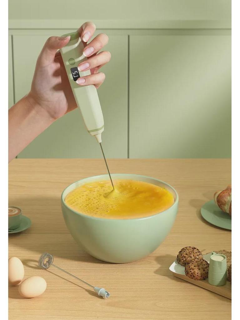 Новый стильный ручной электрический вспениватель молока и венчик для яиц - миксер для кофе и молока
