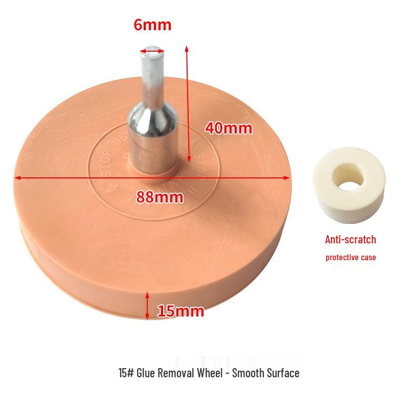 Car Detailing Glue Removal Wheel: Pneumatic Grinder & Double-Sided Tape Applicator