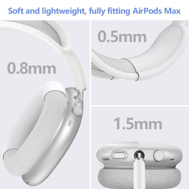 Защитный чехол из ТПУ для накладных наушников AirPods Max (Набор из трёх предметов)