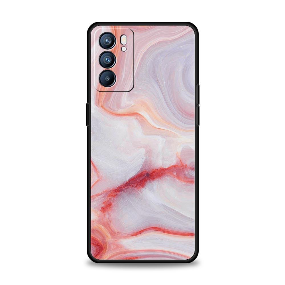 Винтажный мраморный чехол для телефона для Oppo Reno 13 12 11 10 7 F Find X5 X6 A98 A80 A79 A78 A57 A54 A31 A17 Pro 5G Мягкий чехол из ТПУ Fundas