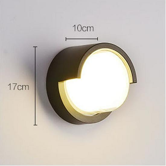 Modern Minimalist Waterproof Outdoor Wall Light with Radar Motion Sensor for Balcony and Doorway