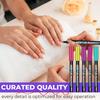 Nail Art Pen Set DIY Acrylic Marker for Gel Nails 0.7mm Fine Tip Nail Painting Doodle Pens for Salon Home Use