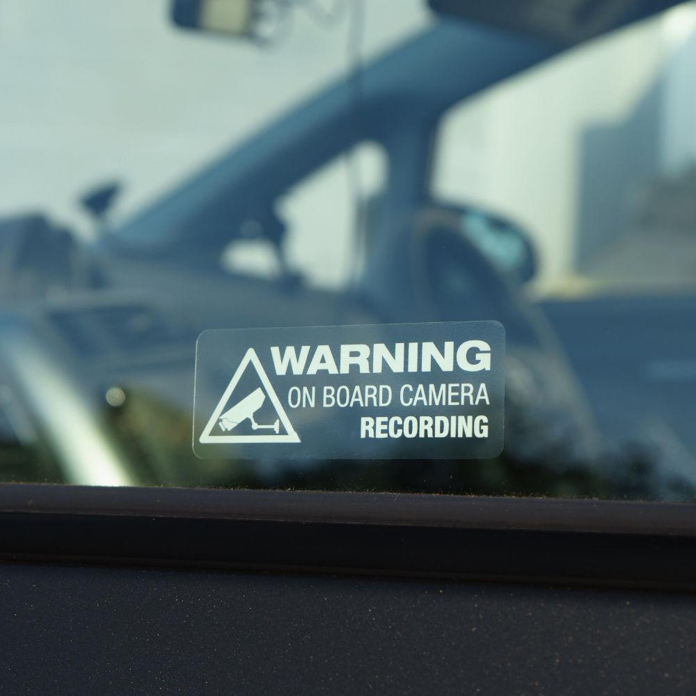 Hot Decor Truck Warning On Board Camera Recording Vinyl Auto Car Sticker