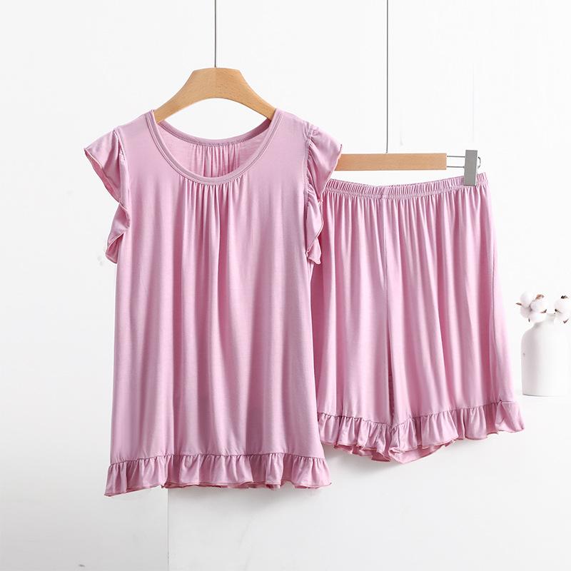 Летняя женская модальная пижама, женские шорты без рукавов, пижамный костюм, женская ночная рубашка, пижамный комплект