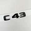 JPA3 Car Trunk Letters Logo Alphabet Badge Emblem Sticker For Mercedes Benz C Class C43 C53 C63 C200 C260 C300 4 Matic W204 W205 W206