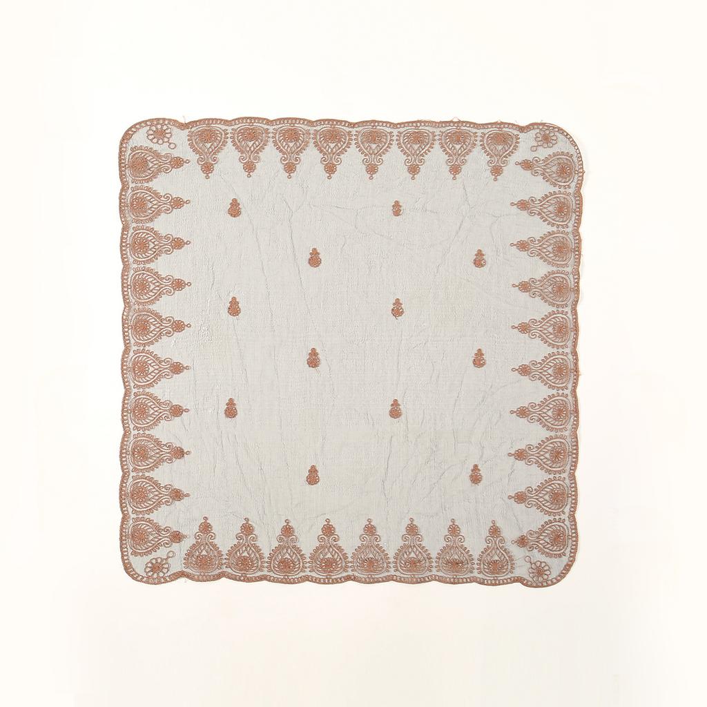 Квадратный шарф из пряжи с цветочной вышивкой, кружевной хиджаб, головной платок, повязка на голову, летняя дышащая бандана для женщин, элегантный тюрбан, обертка для волос