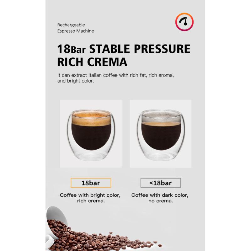Электрическая портативная кофемашина для эспрессо, капсульная кофемашина, портативная кофемашина