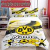 3pcs Duvet Cover Set (1*Duvet Cover + 2*Pillowcase, Without Core), Custom Name Borussia Dortmund Bvb Pattern Bedding Set, Home Bedroom Decor Gift