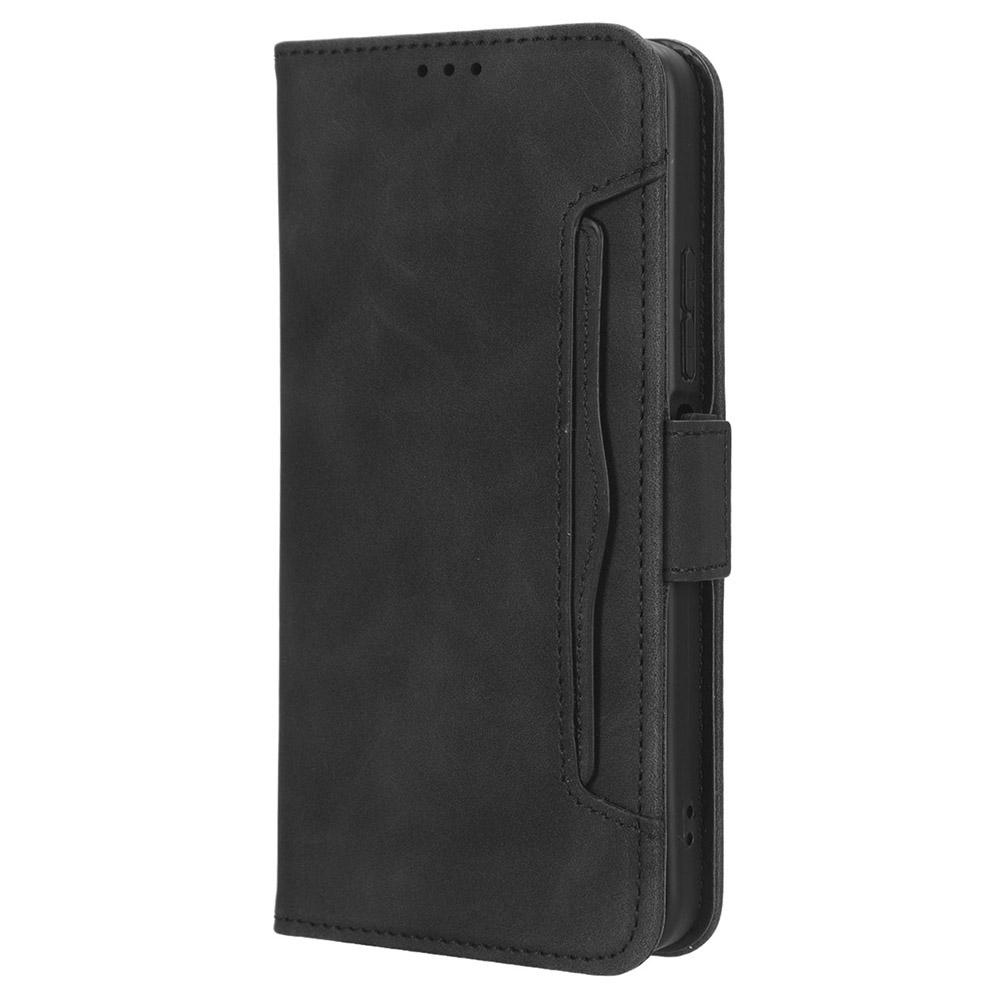 Для Xiaomi Redmi 12 4G/12 5G (Глобальный)/Note 12R 5G/Poco M6 Pro 5G Чехол-кошелек из ПУ кожи с несколькими отделениями для карт и откидной подставкой