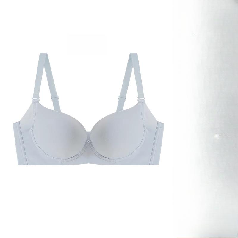 Бюстгальтер полной чашки Женский Мягкий на косточках Тонкий Бесшовный Бюстгальтер Бюстгальтер против провисания Женский Бюстгальтер с завязкой-аксессуаром Гладкий и Дышащий Бюстгальтер