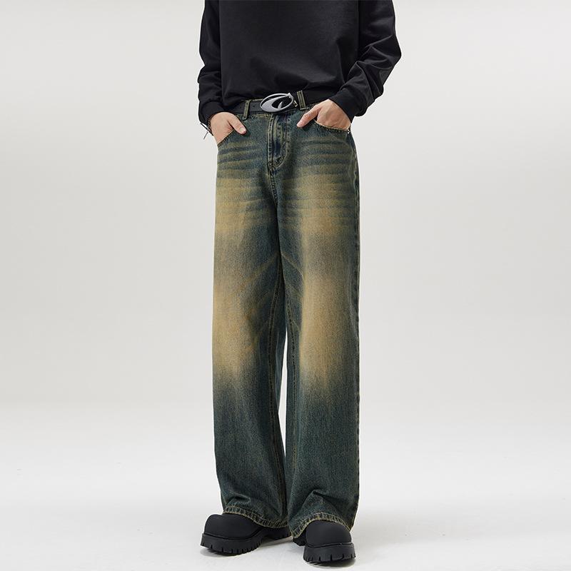 Мужские свободные джинсы y2k Vintage Casual Baggy Jeans Denim Pants Брюки Широкие брюки Джинсы для мужчин Streetwear