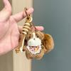 Cartoon Rabbit Dog Keychain Cat Key Ring Creative Rabbit Plush Dolls Pendant  Gifts