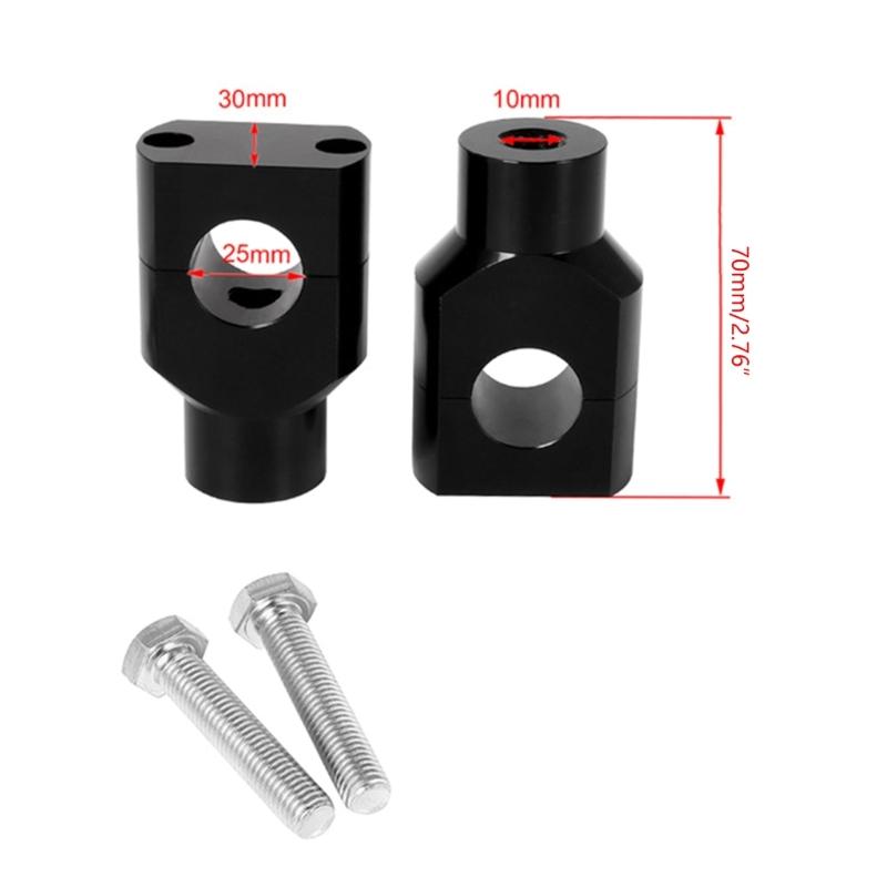 Motorcycles Handlebar Risers Clamp Mounting Mount Risers Aluminum 7/8" 1" Clamp