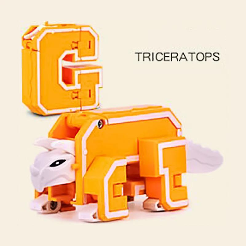 Новые обучающие игрушки 26 букв Изучаемые слова Трансформируемые Собираемые Роботы Алфавитные игрушки Для детей Подарки Учись Играй Робот-игрушка