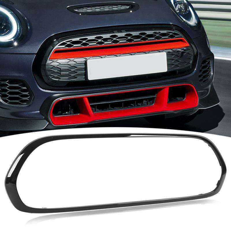 Gloss Black Grille Surround Cover Trims Replacement for Mini F55 F56 F57 One Cooper S JCW 2014+ Auto Parts