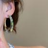 Vintage Leopard Print Earrings Trendy C-shaped Earring Set Simple Geometric Earrings Set  Women