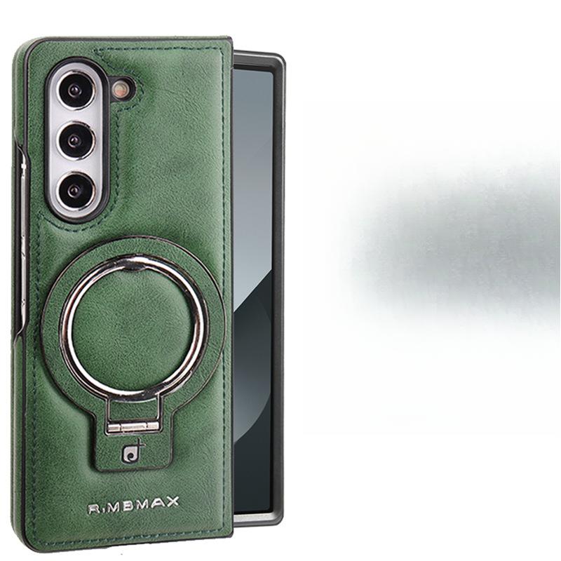 Подходит для чехла для мобильного телефона Samsung Zfold6, держатель с магнитной адсорбцией, складная обложка Galaxy Fold5/4/3, кожаный чехол с защитой от падений