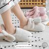 Women's & Children's Cute Cartoon Cotton Slippers - Non-slip, Plush Heel for Autumn/Winter Home Use