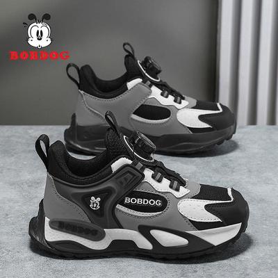 Bobdog Осенне-зимние спортивные кожаные кроссовки для мальчиков 2025 - Повседневная студенческая обувь для детей