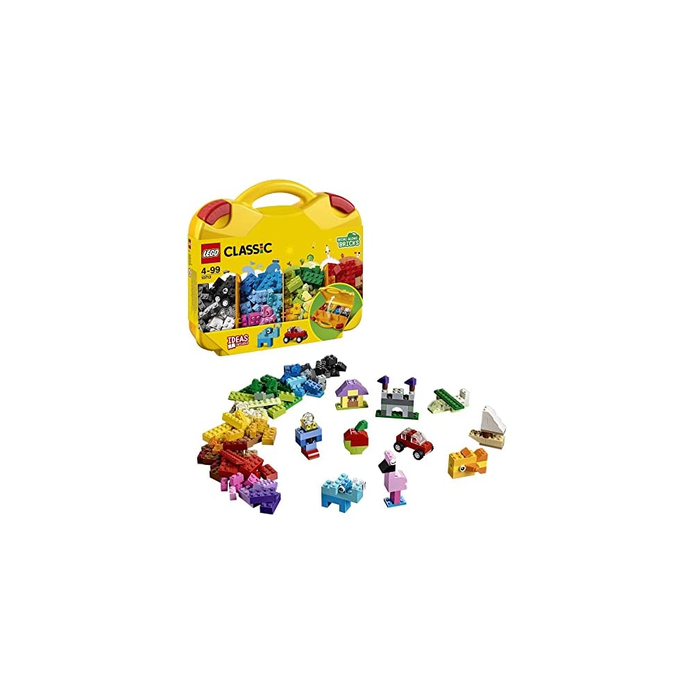 LEGO Classic Idea Pieces Set with Storage Case 213 Pieces Building Blocks for Ages 4 and Up