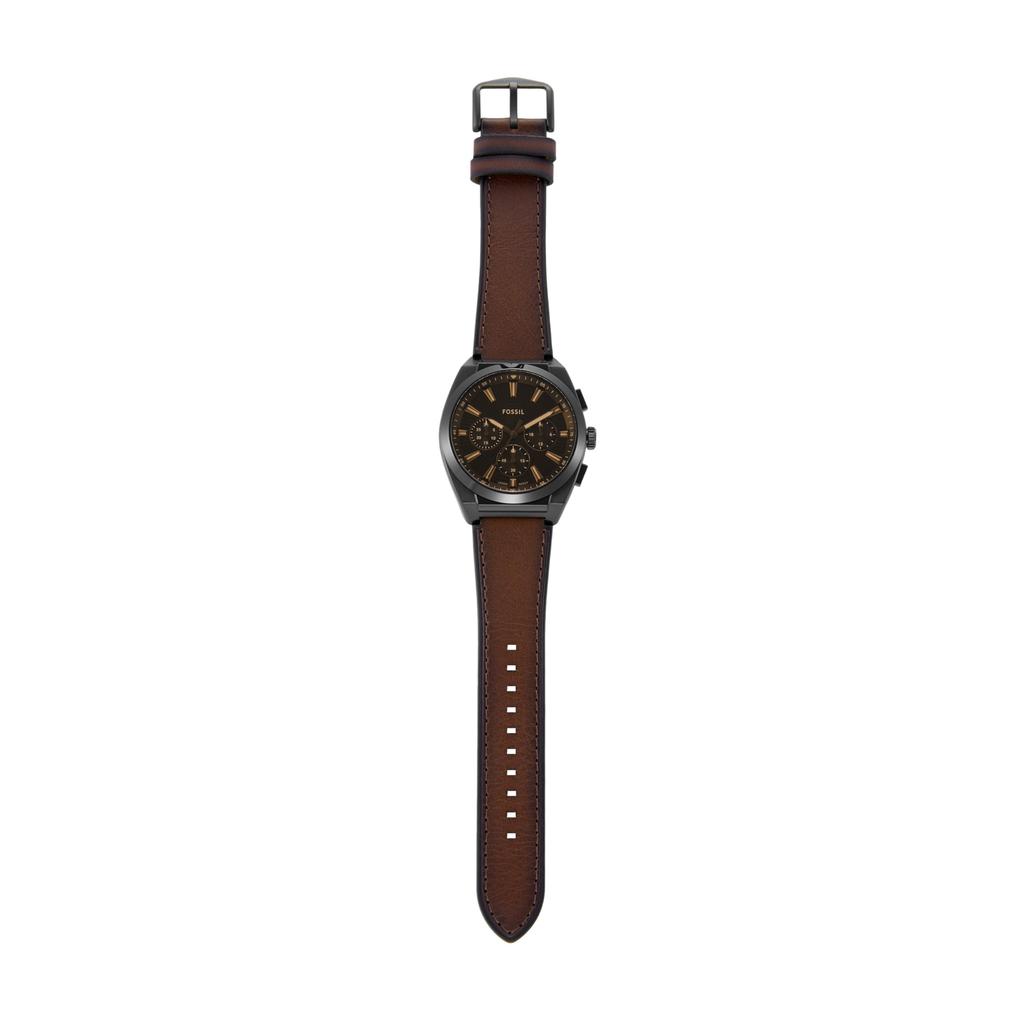 Мужские коричневые наручные часы Fossil Everett FS6108