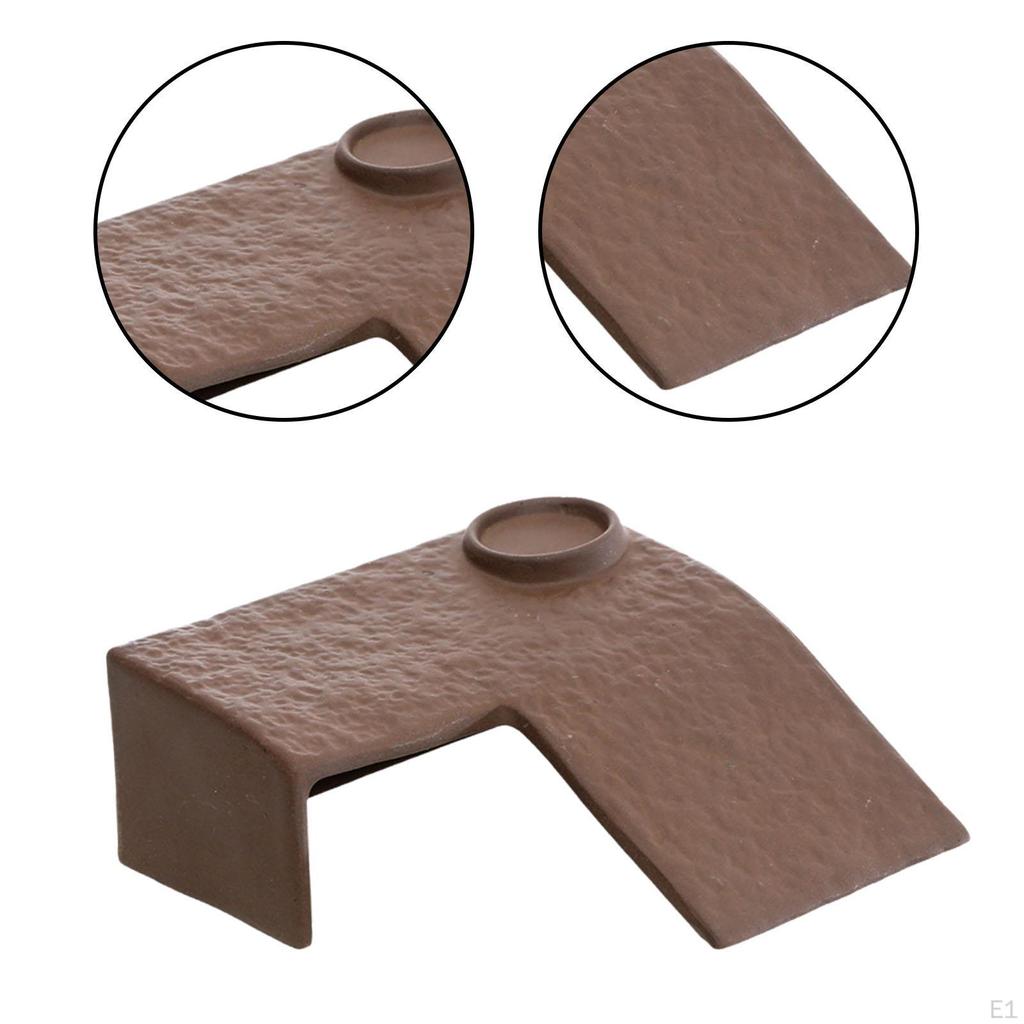 Turtle Basking Platform Climbing Shelf Ceramic Tank Dock Decor Terrace Reptile Hide Cave