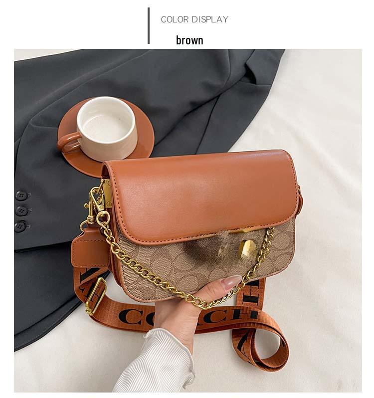 Женская стильная маленькая квадратная сумка кроссбоди высокого класса 2025 года с универсальным принтом