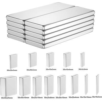 1/5 шт. 30/50 мм длинный магнит мощный магнитный маленький прямоугольный редкоземельный магнит супер мощный сильный постоянный магнит