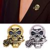 Skull Designs Brooch With Secure Pin Backing Sturdy Metal Accessory Ideal for Rock Styles Enthusiasts