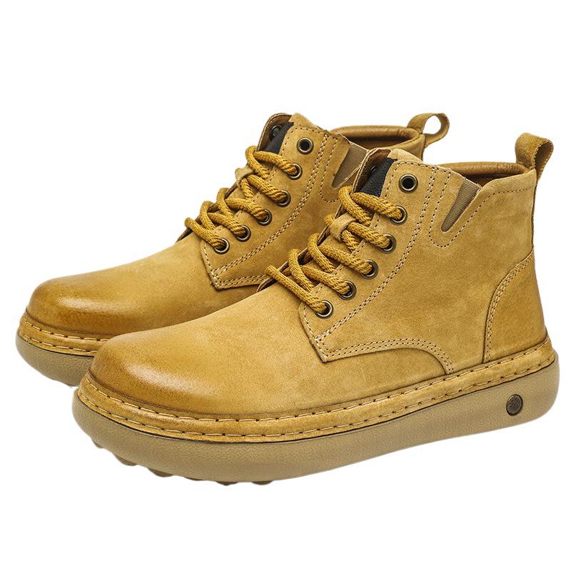Men's Retro Martin Boots: High-Top, Plus Velvet, Casual Sports Shoes for Autumn & Winter