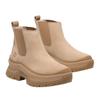 Roxy Lane Mid Chelsea Light Beige Size Boots, Women's, TB0A28XMEN71, Nubuck, 6.0 / 23.0cm