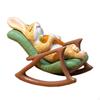 Статуя с креслом-качалкой Фигурка животного Ландшафтные подарки Скульптура кролика для украшения сада