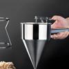 Reliable Cone Funnel Stainless Steel Funnel For Takoyaki Precision Pouring Octopus Balls Cooking Tool Easy To Clean