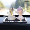 Lucky Car Accessories Car Decoration Car Interior Accessories Dashboard Decoration Angel Doll Set, Purple, 1 set,Korean Car Acc