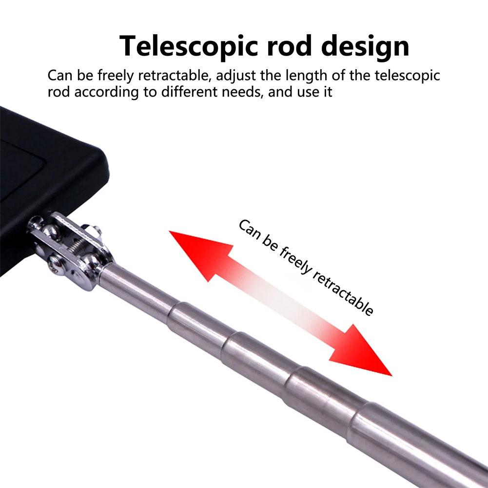 Автомобильное смотровое зеркало на 360° со светодиодной подсветкой, телескопические зеркала, удлиняющие механические инструменты, смотровое зеркало с телескопической ручкой, ремонтные работы