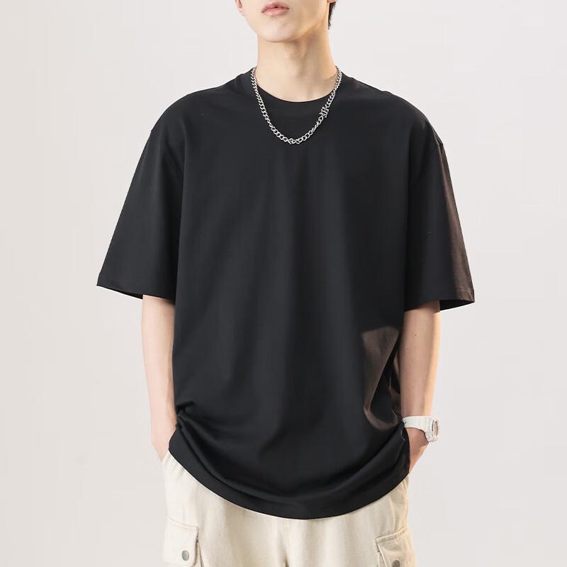 Мужская чисто-белая хлопковая футболка с круглым вырезом Yuzhaolin 180 г/м²