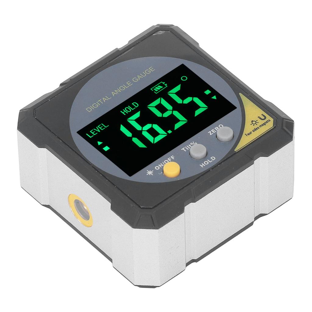 Черный ЖК-дисплей с подсветкой, водонепроницаемый цифровой ЖК-экран, магнитный угломер, инклинометр