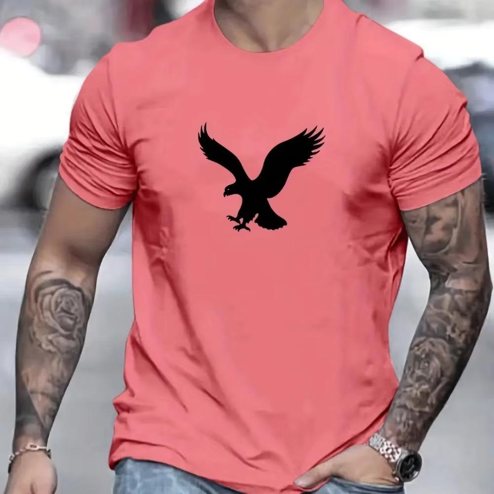 Fashion Men's T-Shirt 3d Eagles Printed Men's Tops Casual Street Short Sleeve Summer O-Neck T-Shirt For Men's Oversized Clothing