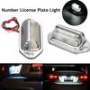 1X Chrome 6Led License Number Plate Tag Interior Step Light For Boat Rv Trailer