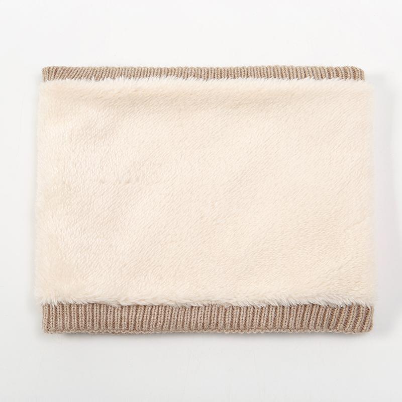 Winter Scarf For Women Neck Ring Snood Warm Infinite Knitted Scarves Unisex Cashmere Female Fur Solid Collar Bandana