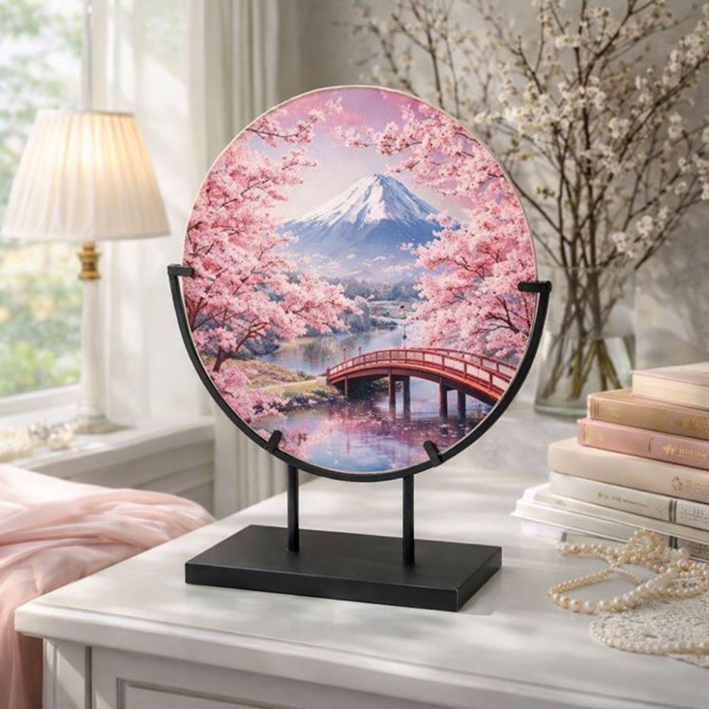 Iron Metal Easel Stands with Base Platter Photo Stands Storage Shelf  Picture Platter Photo