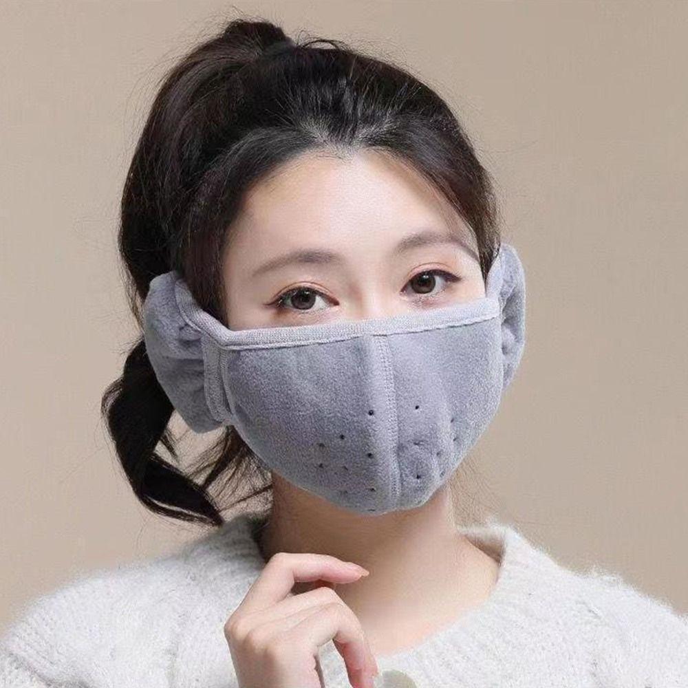 Winter Earlap Breathable Warm Masks Ear Warmer Cold-proof Earmuffs Fleece Mouth Cover