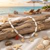 Boho Starfish Shell Conch Seahorse Lobster Pendant Necklace For Women Men Irregular Imitation Pearl Ocean Beach Choker Jewelry